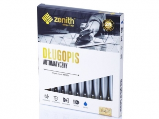 Dugopis automatyczny metalowy 0, 8 mm ZENITH 60 CLASSIC srebrny korpus - 10 szt. box [opakowanie=10szt]