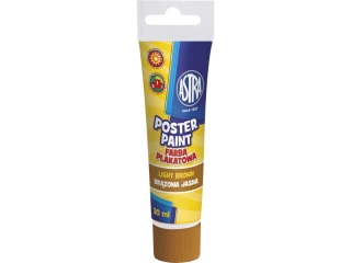 Farba plakatowa Astra tuba 30 ml - brzowa jasna [opakowanie=6szt]