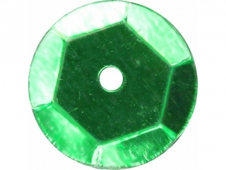 Cekiny okrge 9mm metaliczne 14g zielone