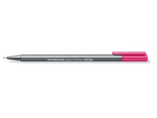 Cienkopis triplus, trjktny, 0.3 mm, magenta, Staedtler [opakowanie=10szt]