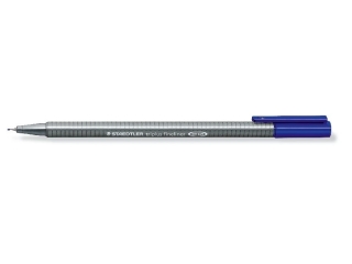 Cienkopis triplus, trjktny, 0.3 mm, niebieski, Staedtler [opakowanie=10szt]