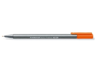 Cienkopis triplus, trjktny, 0.3 mm, pomaraczowy, Staedtler [opakowanie=10szt]