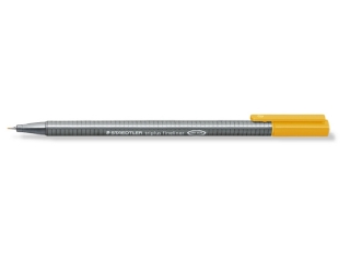 Cienkopis triplus, trjktny, 0.3 mm, jasnopomaraczowy, Staedtler [opakowanie=10szt]