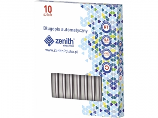 Dugopis automatyczny metalowy 0, 8 mm ZENITH SILVER - 10 szt. box [opakowanie=10szt]