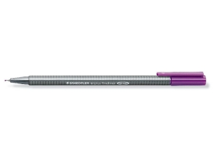 Cienkopis triplus, trjktny, 0.3 mm, fioletowy, Staedtler [opakowanie=10szt]
