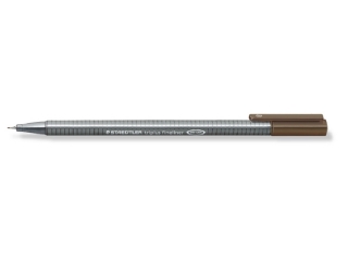 Cienkopis triplus, trjktny, 0.3 mm, sepia, Staedtler [opakowanie=10szt]