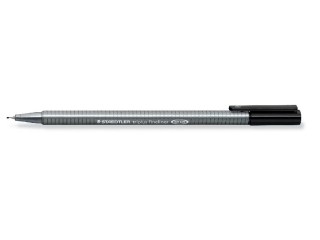 Cienkopis triplus, trjktny, 0.3 mm, czarny, Staedtler [opakowanie=10szt]