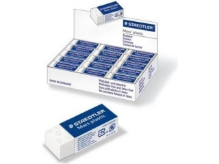 Gumka techniczna Mars Plastic, 43x19x13 mm, Staedtler [opakowanie=30szt]
