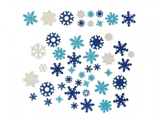 Piankowe �nie�ynki mix 60szt. (granatowe, bia�e, b��kitne)