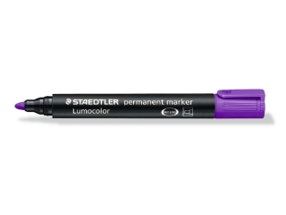 Marker Lumocolor, wodoodporny, okrgy, fioletowy, Staedtler [opakowanie=10szt]