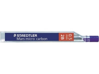 Grafity Mars micro carbon, 0.5 mm, na papier, tw. H, Staedtler [opakowanie=12szt]