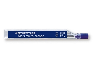 Grafity Mars micro carbon, 0.7 mm, na papier, tw. HB, Staedtler [opakowanie=12szt]