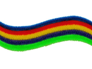 Druciki 0, 8x30cm 5 kolorw 25szt. (kolory: chabrowy, czerwony, ty, fioletowy, zielony)