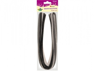 Druciki dekoracyjne 0, 6x50cm 3 kolory 15szt. tonacja szara