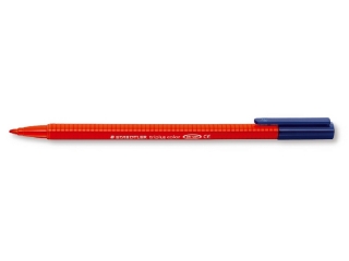 Flamaster triplus, 1 mm, czerwony, Staedtler [opakowanie=10szt]