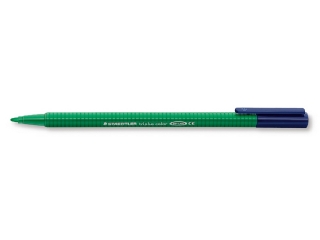 Flamaster triplus, 1 mm, zielony, Staedtler [opakowanie=10szt]