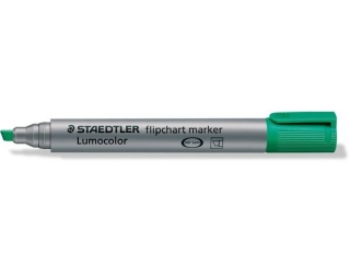 Marker Lumocolor do tablic flipchart, city, zielony, Staedtler [opakowanie=10szt]