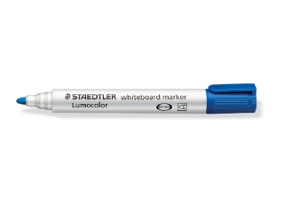 Marker Lumocolor do biaych tablic whiteboard, okrgy, niebieski, Staedtler [opakowanie=10szt]