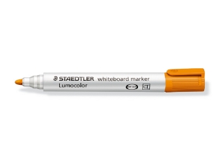 Marker Lumocolor do biaych tablic whiteboard, okrgy, pomaraczowy, Staedtler [opakowanie=10szt]