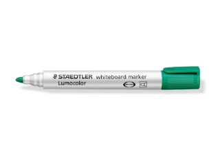 Marker Lumocolor do biaych tablic whiteboard, okrgy, zielony, Staedtler [opakowanie=10szt]