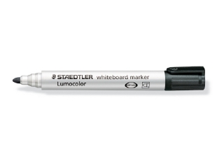 Marker Lumocolor do biaych tablic whiteboard, okrgy, czarny, Staedtler [opakowanie=10szt]