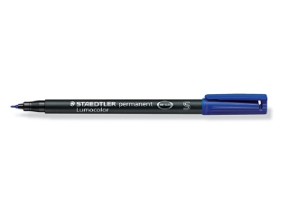 Foliopis Lumocolor, S, wodoodporny, niebieski, Staedtler [opakowanie=10szt]