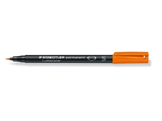 Foliopis Lumocolor, S, wodoodporny, pomaraczowy, Staedtler [opakowanie=10szt]
