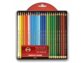 KIN KREDKI POLYCOLOR 3824 24 KOL. "KRAJOBRAZ" OP. METALOWE