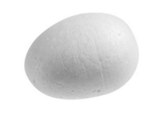 JAJKA STYROPIANOWE 7 CM, 8 SZT.