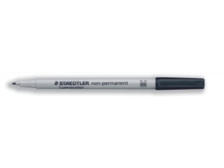 Foliopis Lumocolor, M, zmywalny, czarny, Staedtler [opakowanie=10szt]