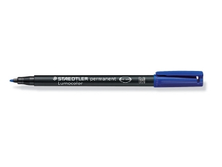 Foliopis Lumocolor, M, wodoodporny, niebieski, Staedtler [opakowanie=10szt]