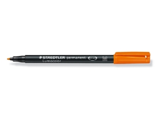 Foliopis Lumocolor, M, wodoodporny, pomaraczowy, Staedtler [opakowanie=10szt]