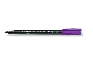 Foliopis Lumocolor, M, wodoodporny, fioletowy, Staedtler [opakowanie=10szt]