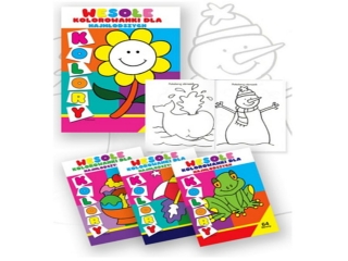 KSIĄŻECZKA WESOŁE KOLORY A4 64 4 WZORY MIX ISBN978-955-669-291-4, 292-1, 293-8, 294-5