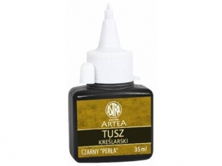 Tusz krelarski Astra 35 ml - czarny-pera [opakowanie=8szt]