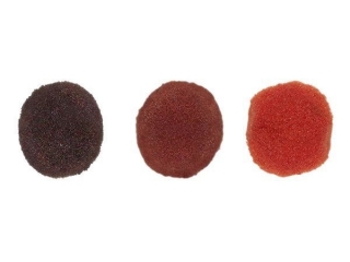 Pompony poliestrowe 10mm 120szt. tonacja br�zowa