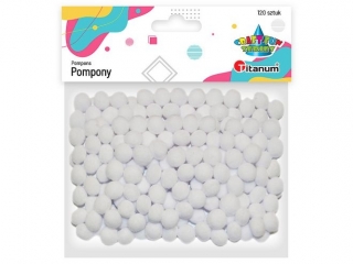 POMPONY POLIEST.A`120 BIAŁ 126