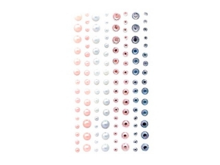 KRYSZTAKI I PERY SAMOPRZYLEPNE, 120 SZT. SWEET PINK x BLUE [opakowanie=5szt]