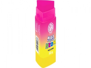 Klej w sztyfcie trjk. znikajcy fioletowy PVP ASTRA 12 g ? display 12 szt. [opakowanie=12szt]