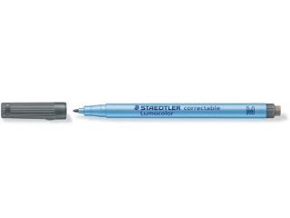 Pisak usuwalny Lumocolor correctable, M, czarny, Staedtler [opakowanie=10szt]