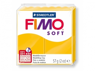 Kostka FIMO soft 57g, żółty słoneczny, masa termoutwardzalna, Staedtler