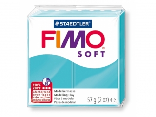 Kostka FIMO soft 57g, turkusowy, masa termoutwardzalna, Staedtler