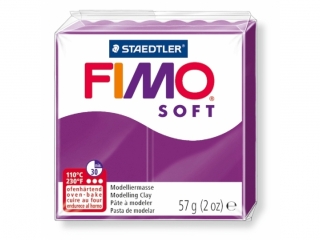 Kostka FIMO soft 57g, fioletowy, masa termoutwardzalna, Staedtler