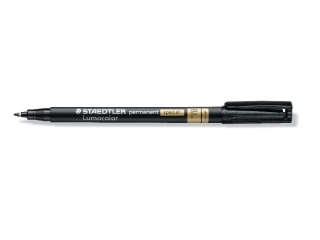 Foliopis Lumocolor special, F, wodoodporny, czarny, Staedtler [opakowanie=10szt]