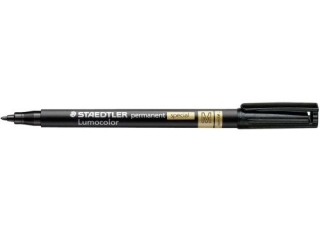 Foliopis Lumocolor special, M, wodoodporny, czarny, Staedtler [opakowanie=10szt]