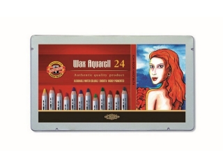 KIN KREDKI WAX AQUARELL 8284 24 KOLORY