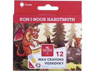 KIN KREDKI WOSKOWE 8232 12 KOLORÓW