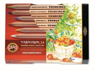 KIN KREDKI TRIOCOLOR 3154 24 KOLORÓW NATUR
