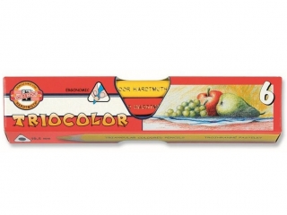 KIN KREDKI TRIOCOLOR 3151 6KOL. TRÓJKĄTNE GRUBE
