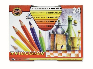 KIN KREDKI TRIOCOLOR 3154 24KOL. TRÓJKĄTNE GRUBE